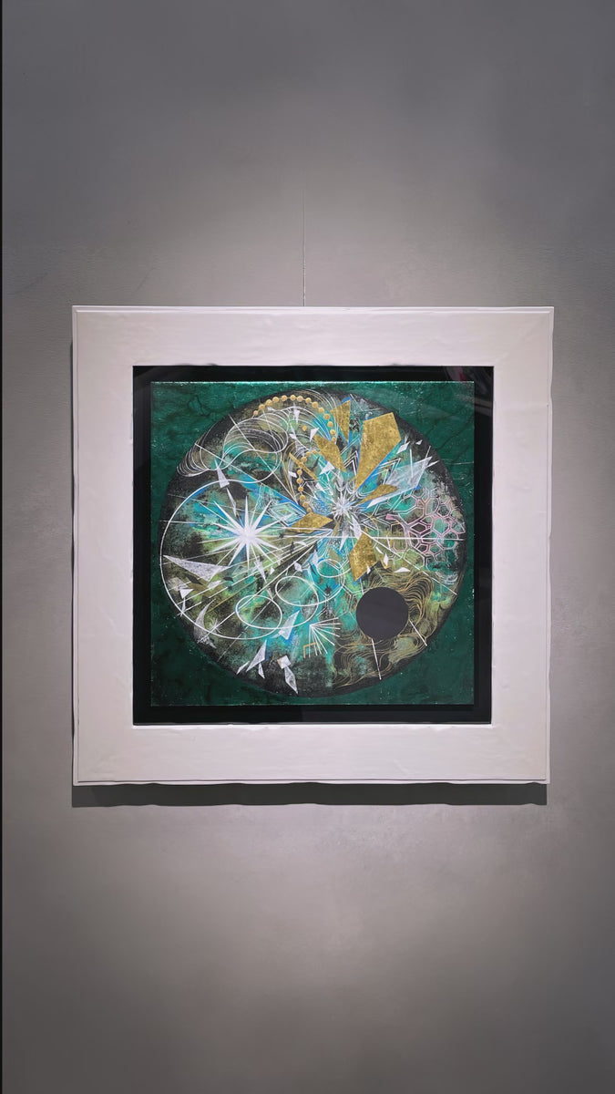 日本画「AQUA(Sea forest)」日本画家 菅かおる作品｟委託品
