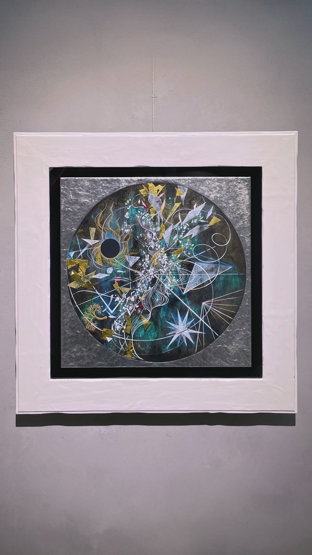 日本画「AQUA (Heat/Light)」日本画家　菅かおる作品｟委託品｠
