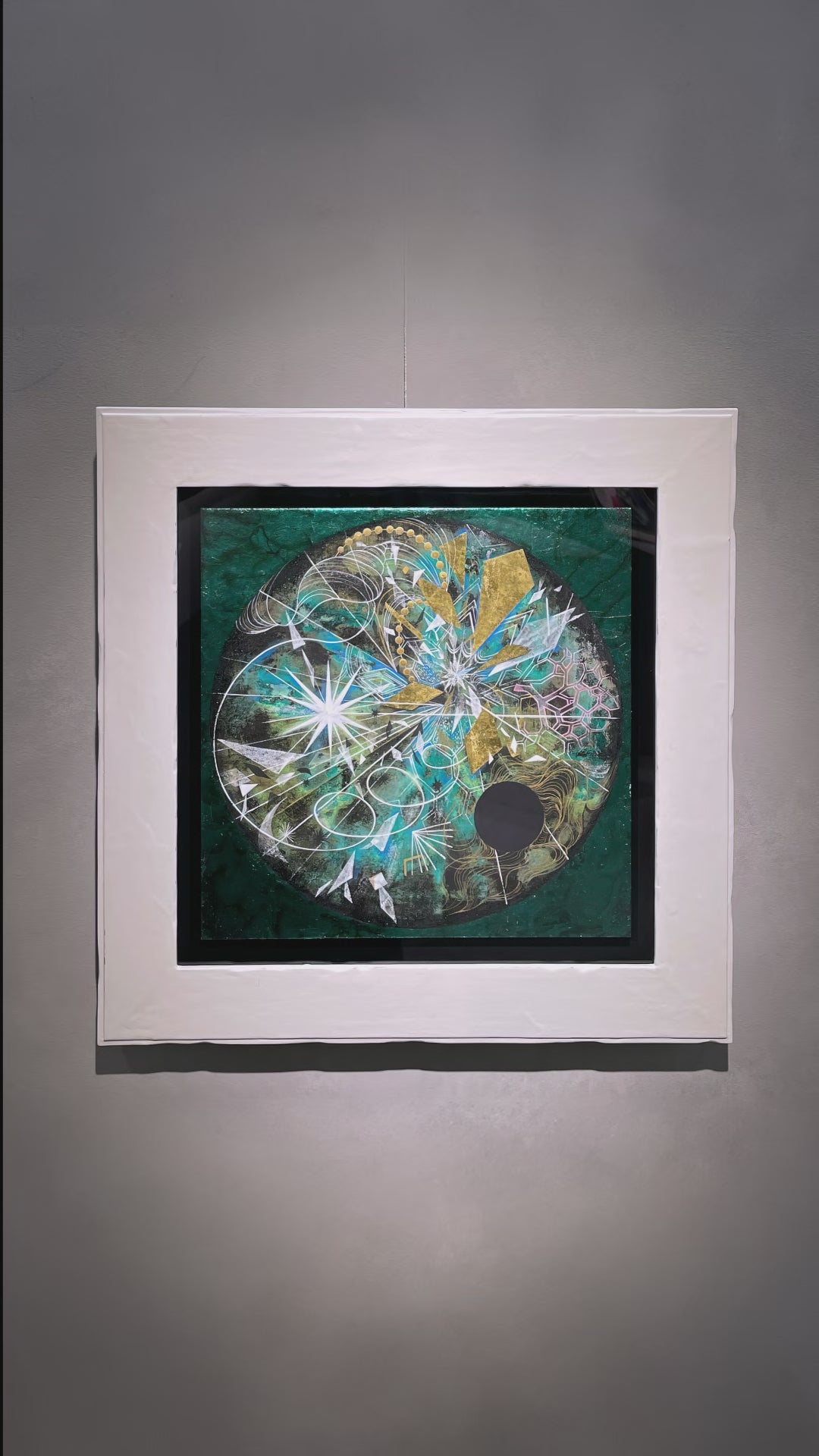 日本画「AQUA(Sea forest)」日本画家　菅かおる作品｟委託品｠